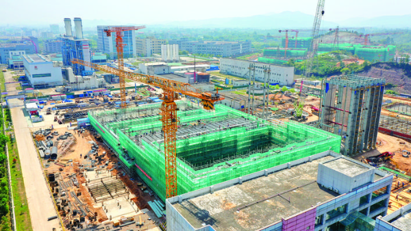     豐達電廠二期擴建項目建設現場。惠州日報記者朱金贊 攝